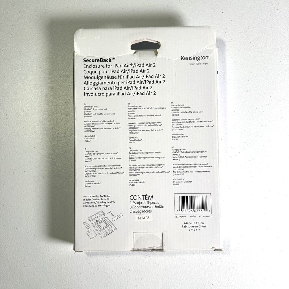 Kensington - SecureBack Enclosure for iPad Air & iPad Air 2 (K67772WW), Ret. $60 - Picture 2 of 7